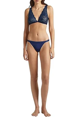 Pepe Jeans LACE BIKINI, Brasiliano Donna, (Navy),M
