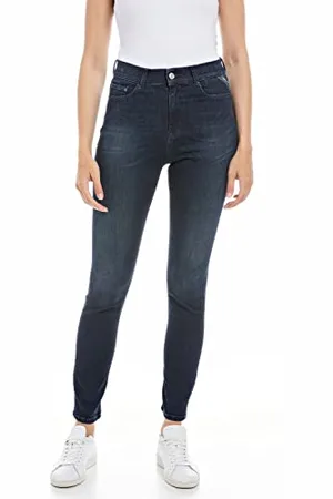 Replay Jeans Donna Mjla Slim Fit Super Elasticizzati, Blu , W23 x L30