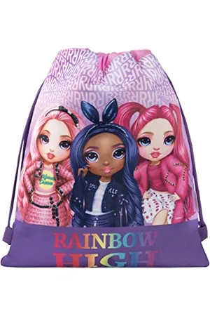 FRANCO COSIMO PANINI RAINBOW HIGH - Zainetto Bambina e Bambino con Chiusura a Coulisse e Sistema Anti-Soffocamento, Valido come Sacca Sportiva e Asilo - Zaino Bambina Utile come Zaino Scuola e Free Time, Cm 35x42h