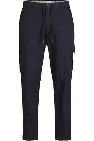 JACK & JONES JACK&JONES JPSTACE JJSUMMER Cargo Pantaloni, Dark Navy, 32W x 30L Uomo