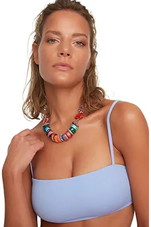 Trendyol Top Bikini in Maglia Senza Spalline a Fascia da Donna Costumi da Bagno, , 36