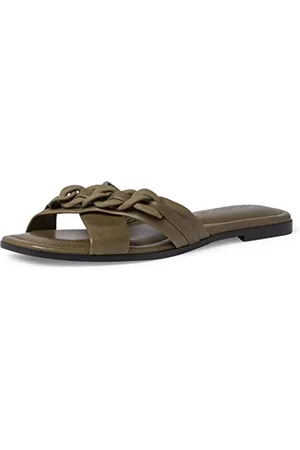 Tamaris 1-1-27101-28, Sandali Bassi Donna, Verde Oliva Scuro, 38 EU