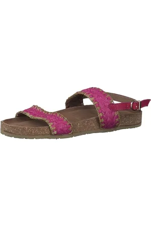 Marco Tozzi Sandali Donna Bassi con Cinturino Regolabile Comodi, (Pink Comb), 39 EU
