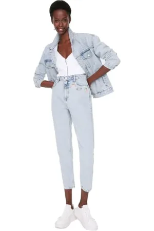 Trendyol Woman High Waist Mom Jeans, , 70 Donna