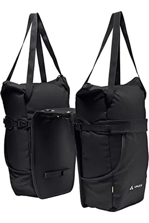 Vaude TwinShopper – Borsa da bicicletta con pratica possibilità di negozio, 44 litri – Borse utilizzabili singolarmente – inclusa copertura antipioggia