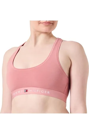 Tommy Hilfiger Bralette Donna Unlined Elasticizzata, (Teaberry Blossom), XL