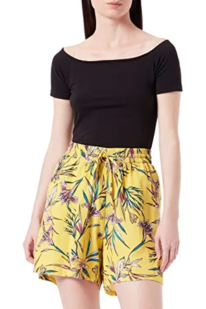 ONLY Onlrilla Linen-Pantaloncini Larghi Ptm, , XS Donna