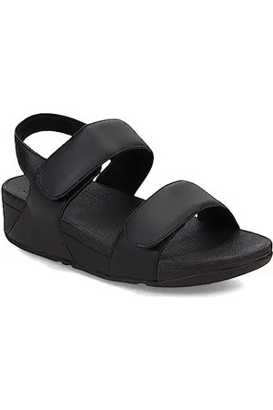 FitFlop Lulu Adjustable Leather Back-Strap Sandals, Sandali Bassi Donna, Tutto , 41 EU