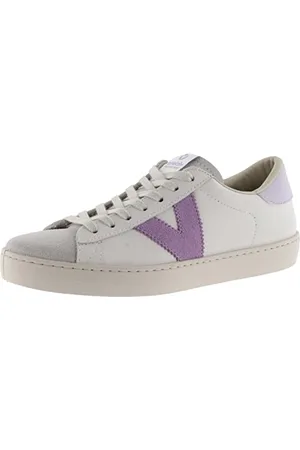 victoria Sneaker Unisex Berlin Pelle & Pezzi A Contrasto & Punta in Crosta di Pelle 1126142 per Adulto 36
