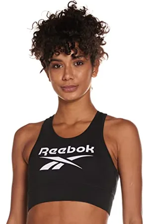 Reebok Identity Reggiseno Sportivo, Opaque, Black, XL Donna