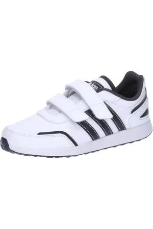 adidas VS Switch 3 Lifestyle Running Hook And Loop Strap Shoes, Scarpe da Corsa Unisex-Bimbi 0-24, Cloud White/Core Black/Core Black, 25.5 EU