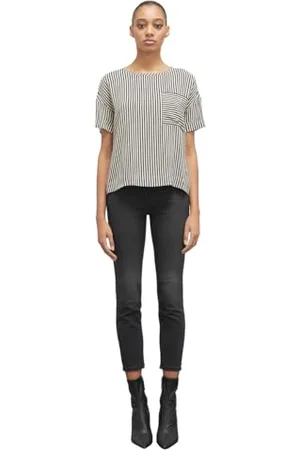 Motivi : Blusa fluida a Righe . S Stagione Primavera Estate 2024.