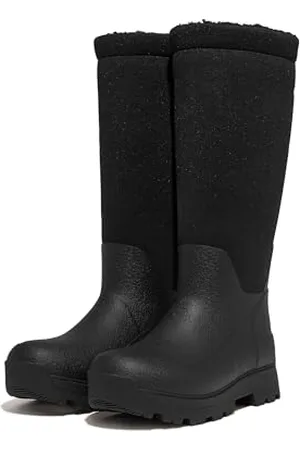 FitFlop Wonderwelly ATB-Stivali da Pioggia con Rivestimento in Pile, Gomma Donna, , 39 EU