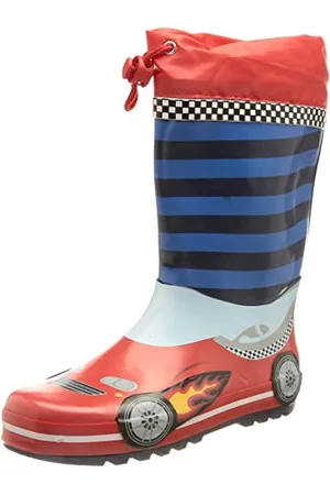 Playshoes Stivali Di Gomma Con Coulisse, Stivali Di Gomma Con Coulisse Unisex - Bambini e ragazzi, , 32 EU