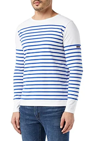 Armor.lux Armor Lux 76832 Maglietta a Maniche Lunghe, (Blanc/Etoile Dw5), Medium Uomo