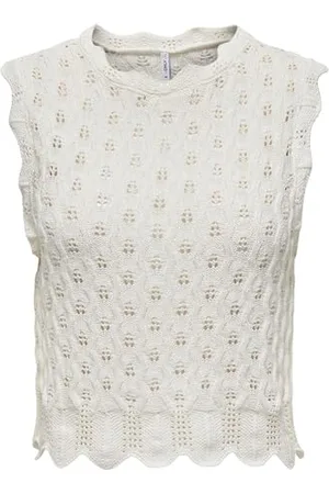 ONLY Onlluna Life SL O-Neck Tank Nca Knt Canotta, , XS Donna