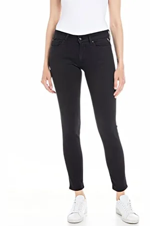 Replay New Luz, Jeans Donna, 098 Nero, 24W / 30L