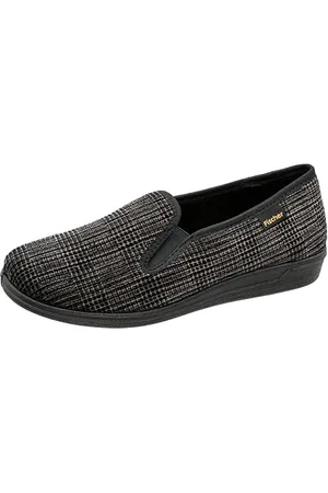 Fischer Fischer Frank, Pantofole a Collo Basso Uomo, Grigio (Grauschwarz 662), 44 EU
