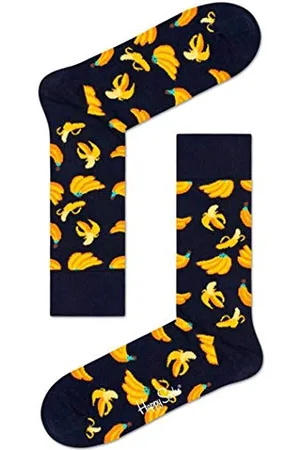 Happy Socks Banana Sock Calzini, Mehrfarbig (Multicolour 650), 7-11 Unisex