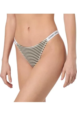 Tommy Hilfiger Perizoma Donna High Leg Thong Print Tanga, Multicolore (Tj Skinny Stripe), XS
