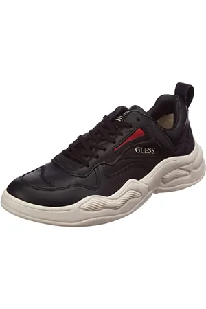 Guess Bassano, Sneaker Uomo, Black, 43 EU