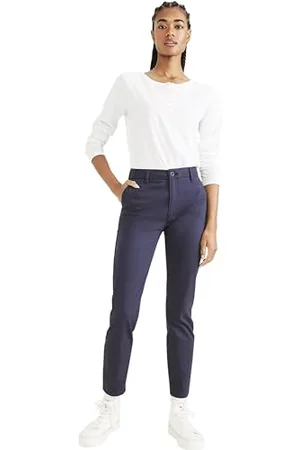 Dockers Weekend Chino Skinny Fit, ExtraTall, Pantaloni Casual Donna, (Navy Blazer), 29 Extra lungo