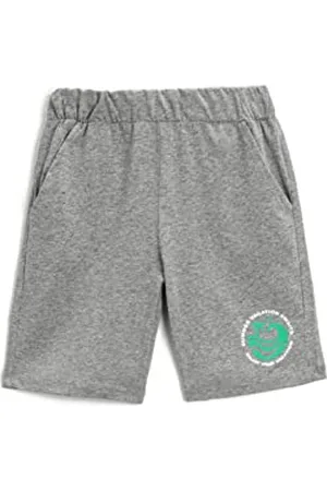 Koton Elastic Waistband Shorts Pockets Printed Detail Cotton Pantaloncini, (023), 7-8 Anni Ragazzi