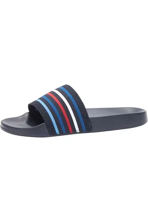 Tommy Hilfiger Scarpe da Mare Donna Global Stripes Pool Slide Ciabatte, Blu (Space Blue), 38