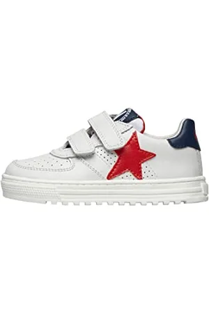 Naturino HESS VL., Scarpe da ginnastica, Bambino, White-Navy, 38 EU