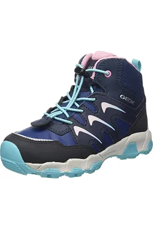 Geox Bambina J Magnetar Girl B Ab Sneakers Bambine e ragazze, Multicolore (Navy/Watersea), 36 EU