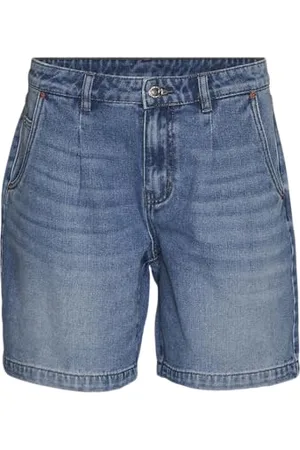 VERO MODA Vmevelyn Gu3209-Pantaloncini Lunghi in Denim Pantaloncini, , M Donna