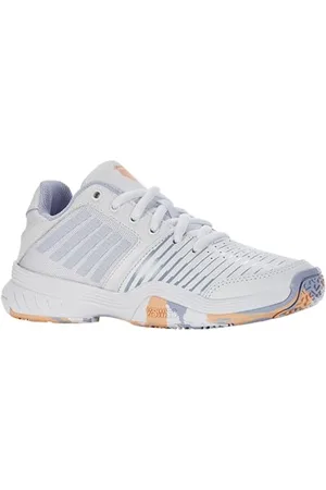 K-Swiss Performance Court Express Omni, Scarpe da Tennis, White/Heather/Peach Fuzz, 32.5 EU