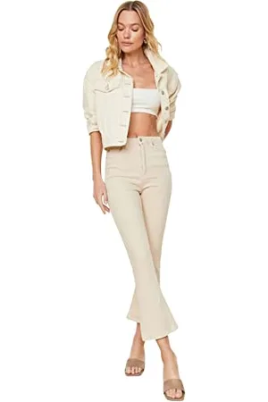 Trendyol Jeans Donna A Vita Alta Flare, , 62