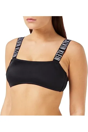 Calvin Klein Top Bikini a Fascia Donna Imbottito, (PVH Black), XS