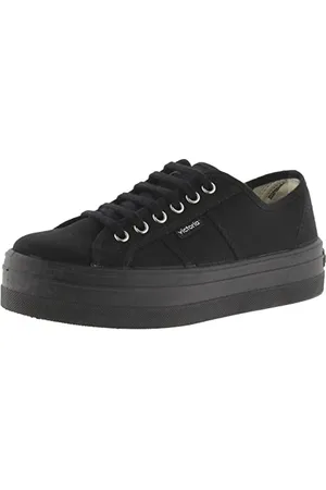 victoria Sneaker Barcelona Tela Monocromo & Piattaforma 109201 per Bambine Negro 34