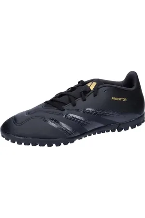 adidas Predator Club Football Boots Turf, Scarpe da Calcio Unisex-Adulto, Core Black/Carbon/Gold Met, 46 EU