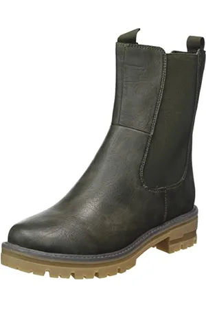 Jana 8-25463-29, Stivaletto Donna, Verde ( KHAKI ), 37 EU Larga