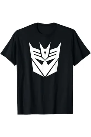TRANSFORMERS White Decepticon Sigil Maglietta