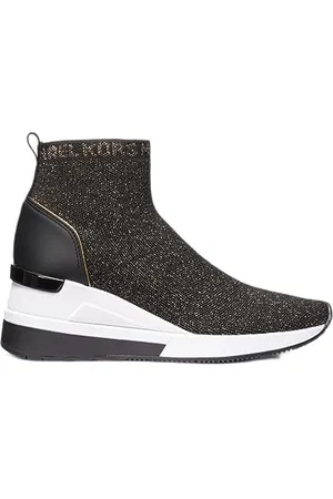 Michael Kors Skyler Bootie, Stivaletti Donna, Black/Bronze, 36 EU
