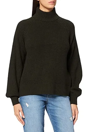 Noisy May Nmtimmy L/S Highneck Knit Noos Maglione, uvetta, L Donna