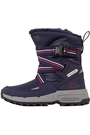 Kappa Fonki Tex K Unisex Kids Scarpe per jogging su strada Unisex - Bambini e ragazzi, Blu (Navy/Pink), 32 EU