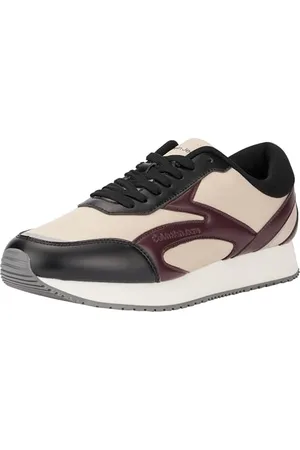 Calvin Klein Retro Runner Multilayer YM0YM01117, Scarpe da Ginnastica Uomo, Beige (Eggshell/Bitter Chocolate), 44.5 EU