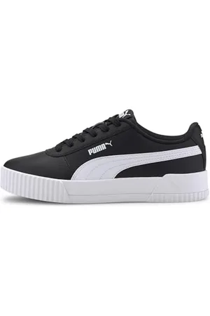 PUMA Carina L, Scarpe da Ginnastica Basse Donna, Black White White, 42.5 EU