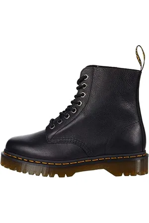 Dr. Martens 8 Eye Boot, Anfibi Unisex-Adulto, Black Pisa, 36 EU