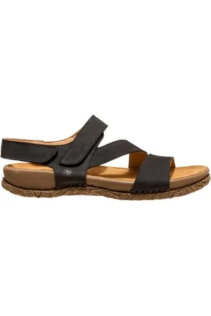 El Naturalista Unisex Adulto Sandali TABERNAS, Donna,Uomo Sandali,Scarpa Estiva,Sandalo Estivo,Comodo,Piatto,Black,39 EU / 6 UK