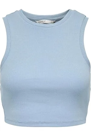 ONLY Onlvilma S/L Cropped Tank Top Jrs Noos Canotta, , XS Donna