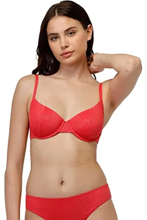 Lovable Reggiseno Ferretto Plain Lurex Bikini, , 34D Donna