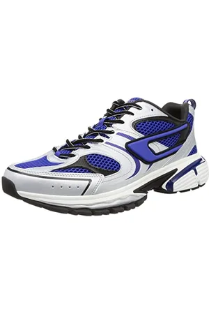 Diesel Serendipity, Sneakers Uomo, Jet Black/Silver/Mirage Grey/Surf The Web-H9507, 43 EU
