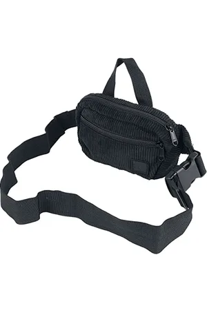 Urban classics Corduroy Hip Bag, Borsa Unisex, Black, One Size