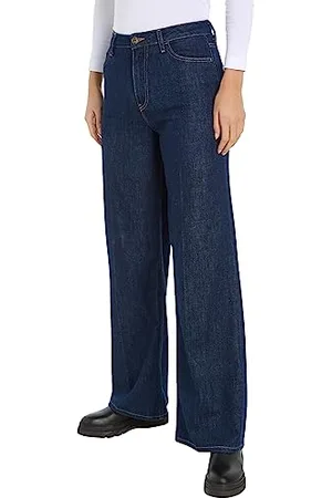 Tommy Hilfiger Jeans Donna Wide Leg Vita Alta, Blu (Rue), 30W / 32L
